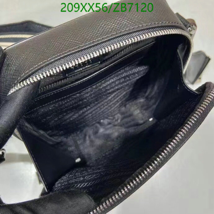 Prada Bag-(Mirror)-Diagonal-,Code: ZB7120,$: 209USD