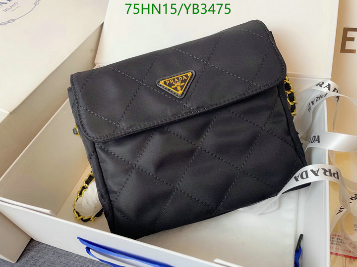 Prada Bag-(4A)-Diagonal-,Code: YB3475,$: 75USD