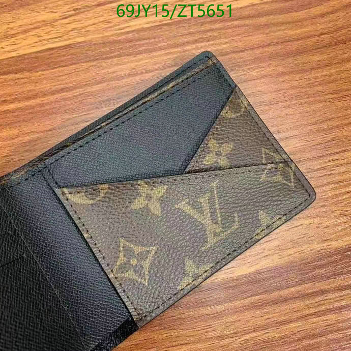 LV Bags-(Mirror)-Wallet-,Code: ZT5651,$: 69USD