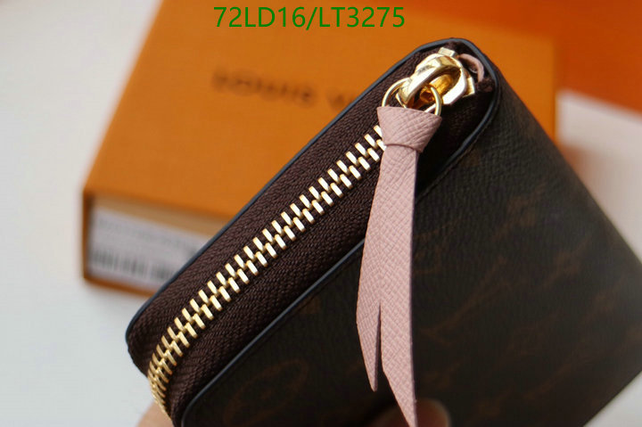 LV Bags-(Mirror)-Wallet-,Code: LT3275,$: 72USD