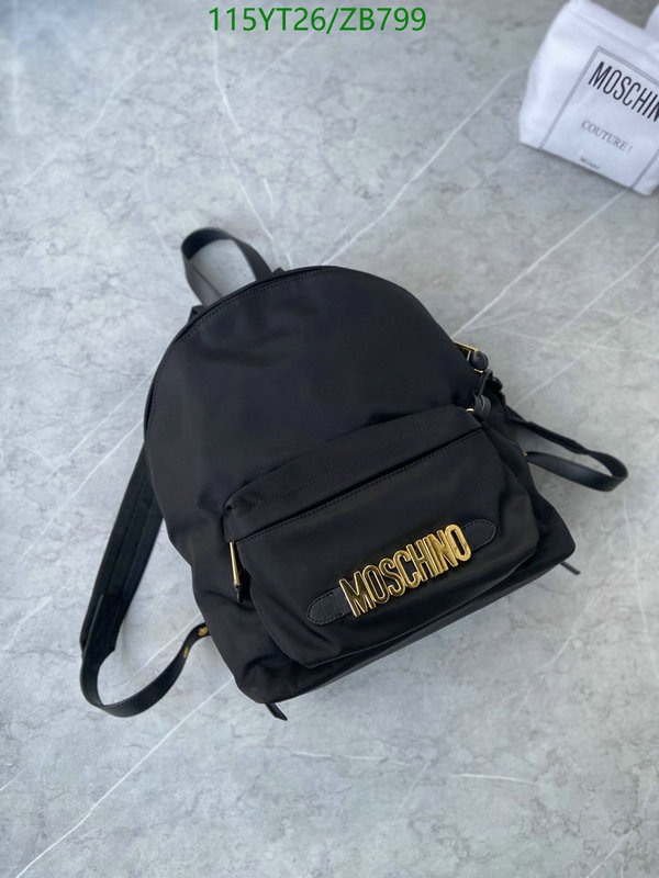 Moschino Bag-(Mirror)-Backpack-,Code: ZB799,$: 115USD