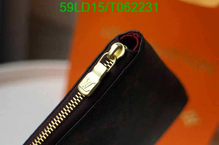 LV Bags-(Mirror)-Wallet-,Code: T062231,$: 59USD