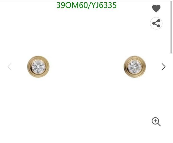 Jewelry-Cartier, Code: YJ6335,$: 39USD