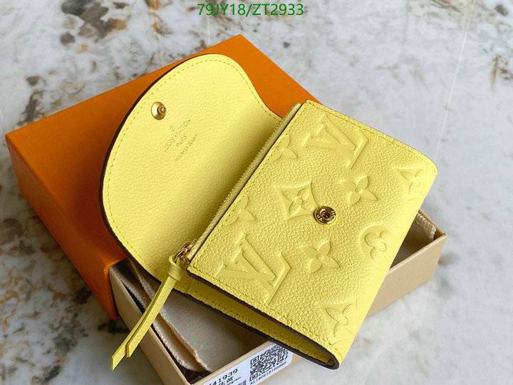 LV Bags-(Mirror)-Wallet-,Code: ZT2933,$: 79USD