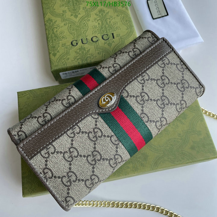 Gucci Bag-(4A)-Diagonal-,Code: HB3576,$: 75USD
