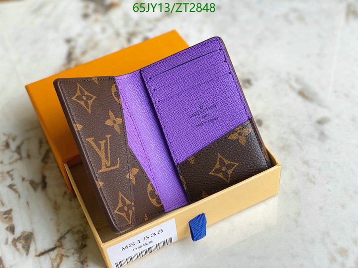 LV Bags-(Mirror)-Wallet-,Code: ZT2848,$: 65USD