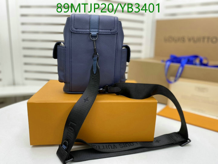 LV Bags-(4A)-Backpack-,Code: YB3401,$: 89USD