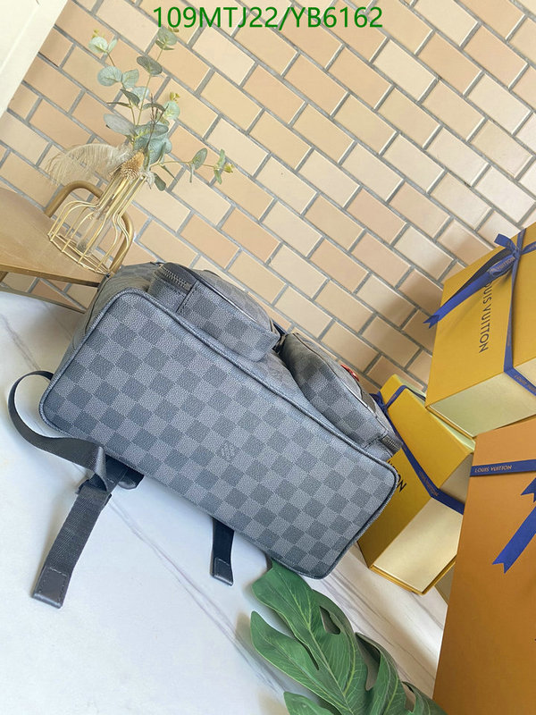 LV Bags-(4A)-Backpack-,Code: YB6162,$: 109USD