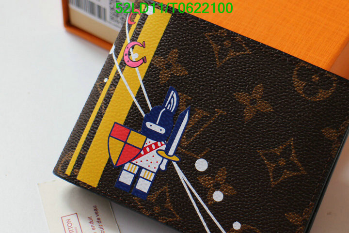 LV Bags-(Mirror)-Wallet-,Code: T0622100,$: 52USD