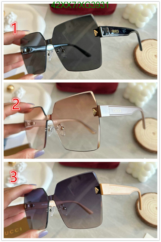 Glasses-Gucci, Code: XG3931,$: 42USD