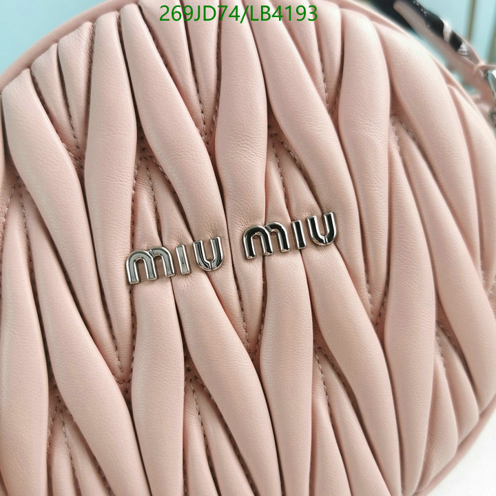 Miu Miu Bag-(Mirror)-Diagonal-,Code: LB4193,$: 269USD