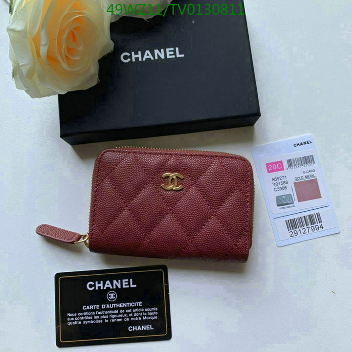 Chanel Bags ( 4A )-Wallet-,Code: TV0130811,$: 49USD