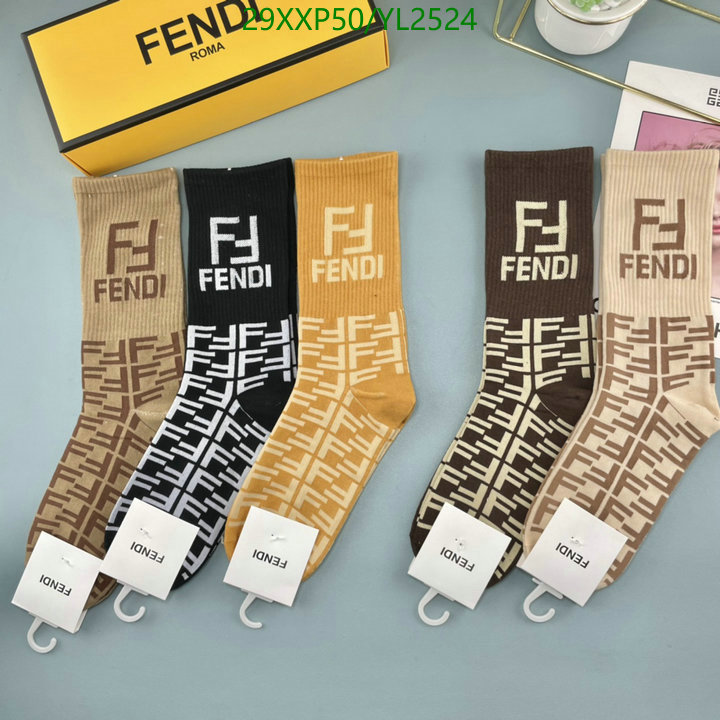 Sock-Fendi, Code: YL2524,$: 29USD