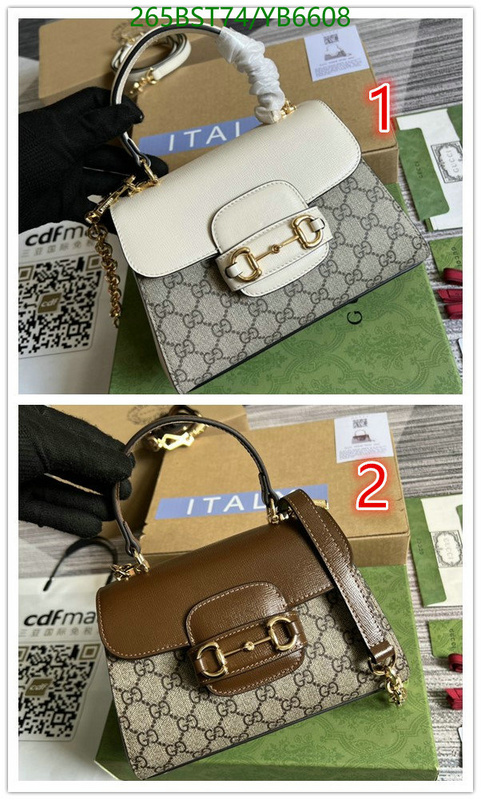 Gucci Bag-(Mirror)-Horsebit-,Code: YB6608,$: 265USD