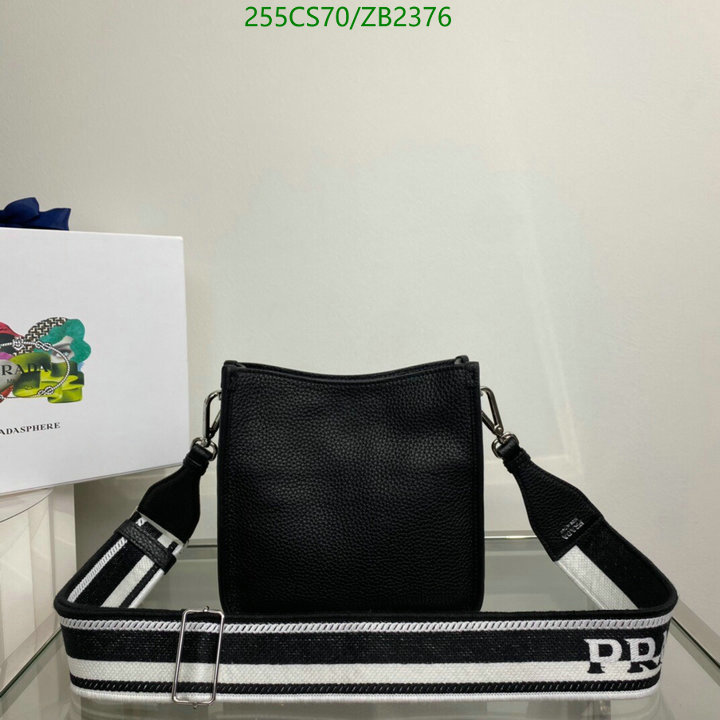 Prada Bag-(Mirror)-Diagonal-,Code: ZB2376,$: 255USD