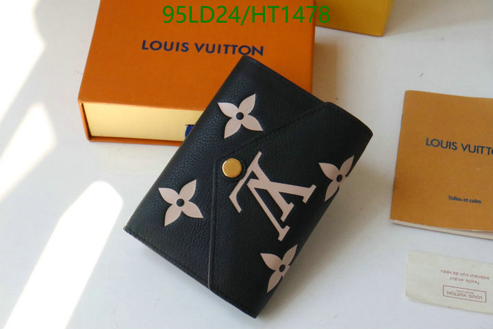 LV Bags-(Mirror)-Wallet-,Code: HT1478,$: 95USD