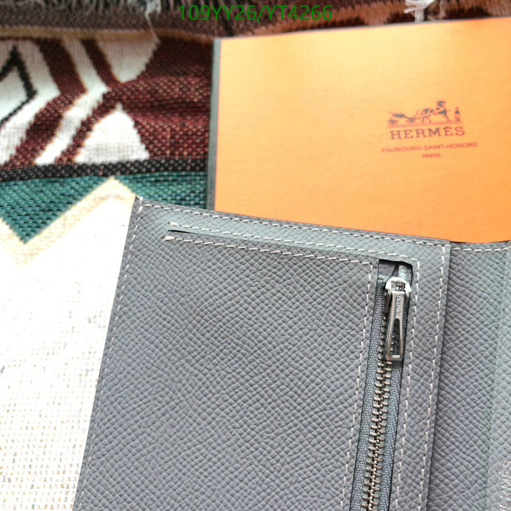 Hermes Bag-(Mirror)-Wallet-,Code: YT4266,$: 109USD