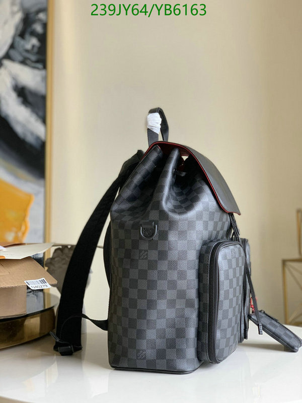 LV Bags-(Mirror)-Backpack-,Code: YB6163,$: 239USD