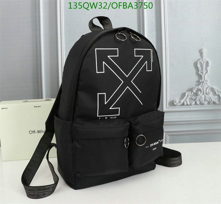 Off-White Bag-(Mirror)-Backpack-,Code: OFBA3750,$: 135USD