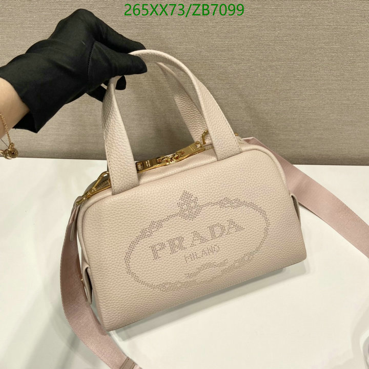 Prada Bag-(Mirror)-Handbag-,Code: ZB7099,$: 265USD