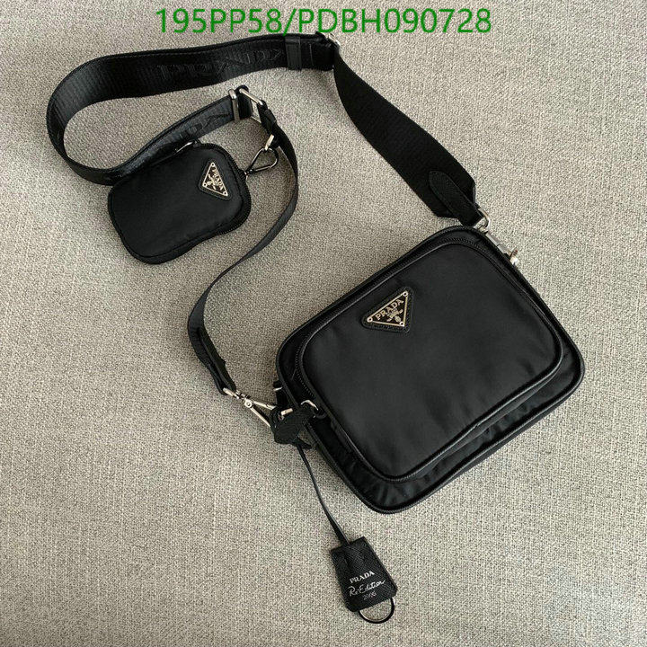 Prada Bag-(Mirror)-Diagonal-,Code:PDBH090728,$:195USD