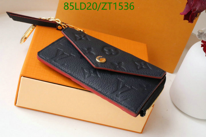 LV Bags-(Mirror)-Wallet-,Code: ZT1536,$: 85USD