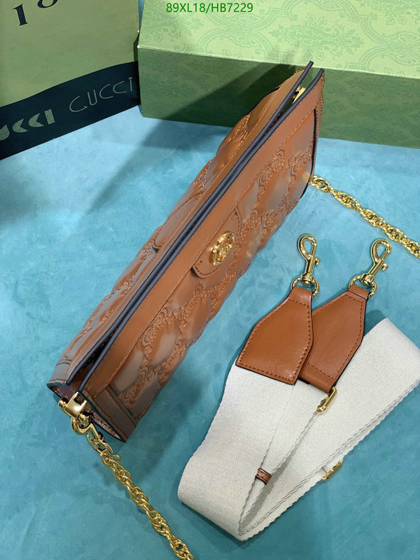 Gucci Bag-(4A)-Diagonal-,Code: HB7229,$: 89USD