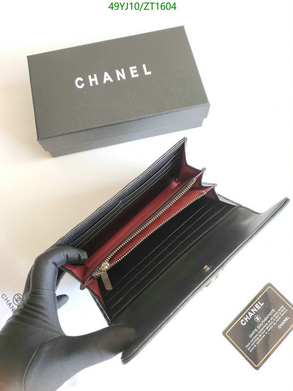 Chanel Bags ( 4A )-Wallet-,Code: ZT1604,$: 49USD