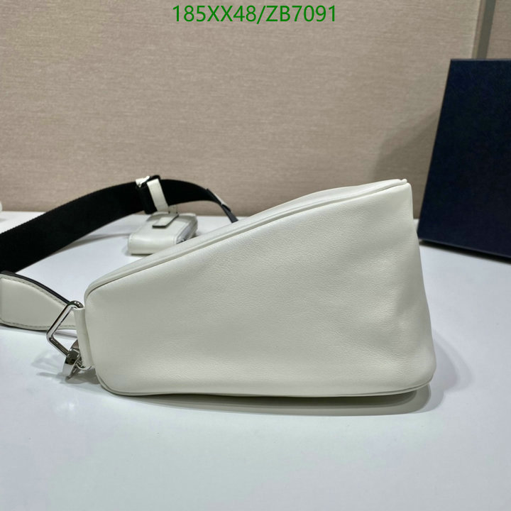 Prada Bag-(Mirror)-Triangle,Code: ZB7091,$: 185USD