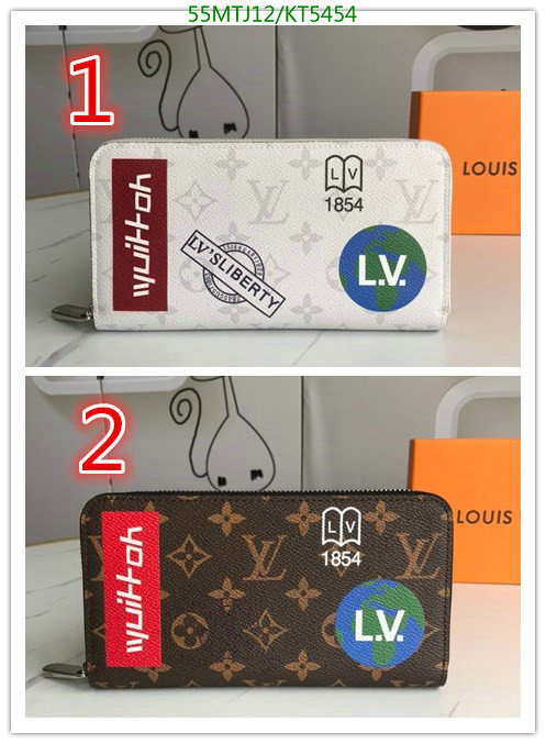 LV Bags-(4A)-Wallet-,Code: KT5454,$: 55USD