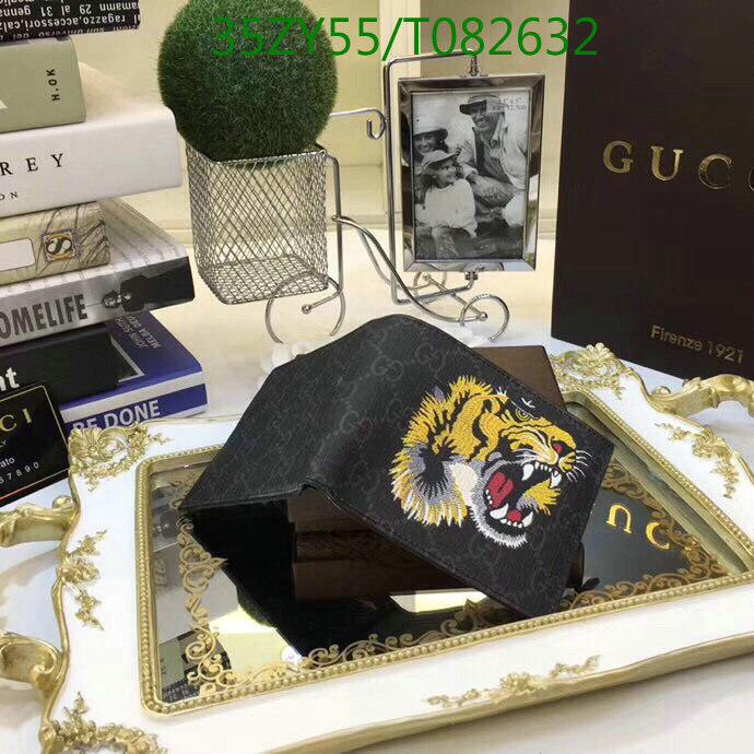 Gucci Bag-(4A)-Wallet-,Code: T082632,$:35USD