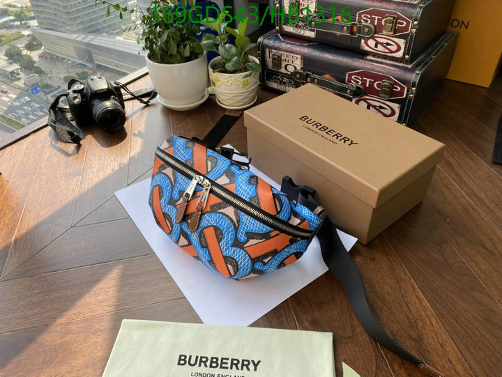 Burberry Bag-(Mirror)-Belt Bag-Chest Bag--,Code: HB1316,$: 169USD