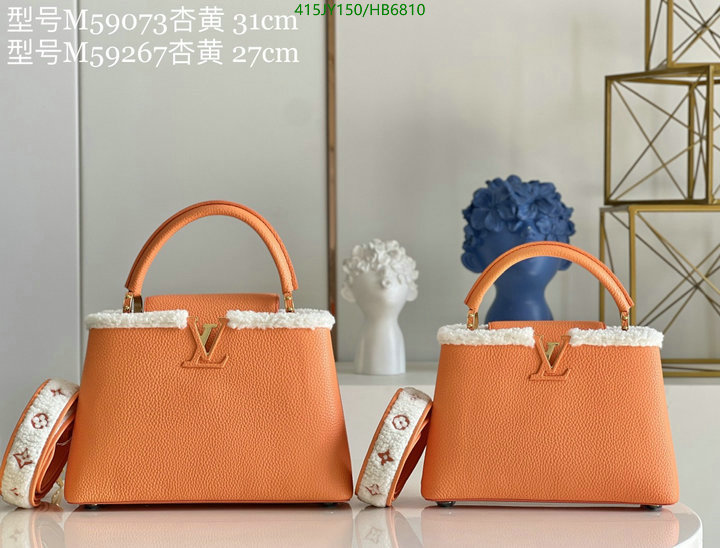 LV Bags-(Mirror)-Handbag-,Code: HB6810,