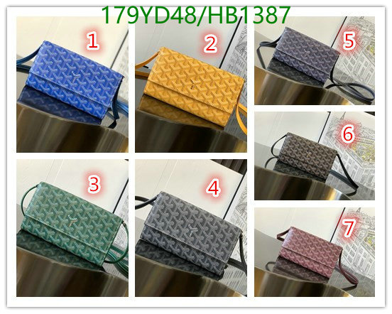 Goyard Bag-(Mirror)-Diagonal-,Code: HB1387,$: 179USD