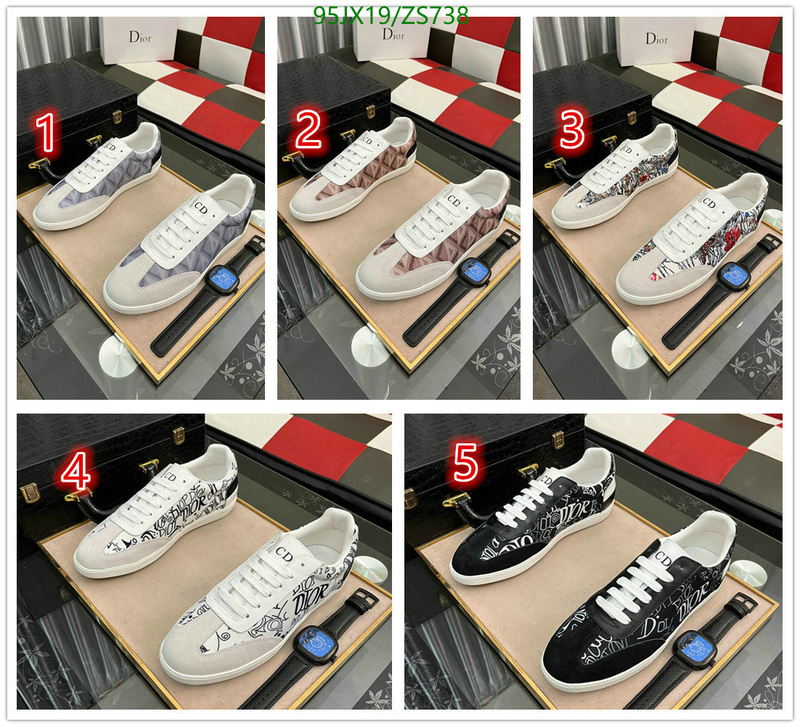 Men shoes-Dior, Code: ZS738,$: 95USD