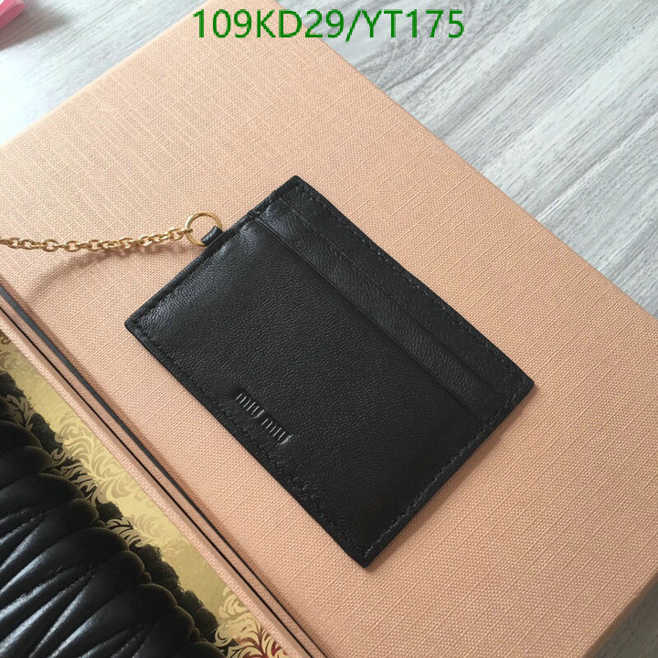 Miu Miu Bag-(Mirror)-Wallet-,Code: YT175,$: 109USD