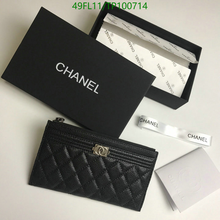 Chanel Bags ( 4A )-Wallet-,Code: TP100714,$: 49USD