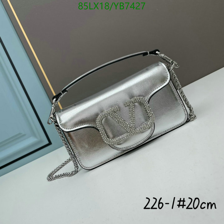 Valentino Bag-(4A)-LOC-V Logo ,Code: YB7427,$: 85USD