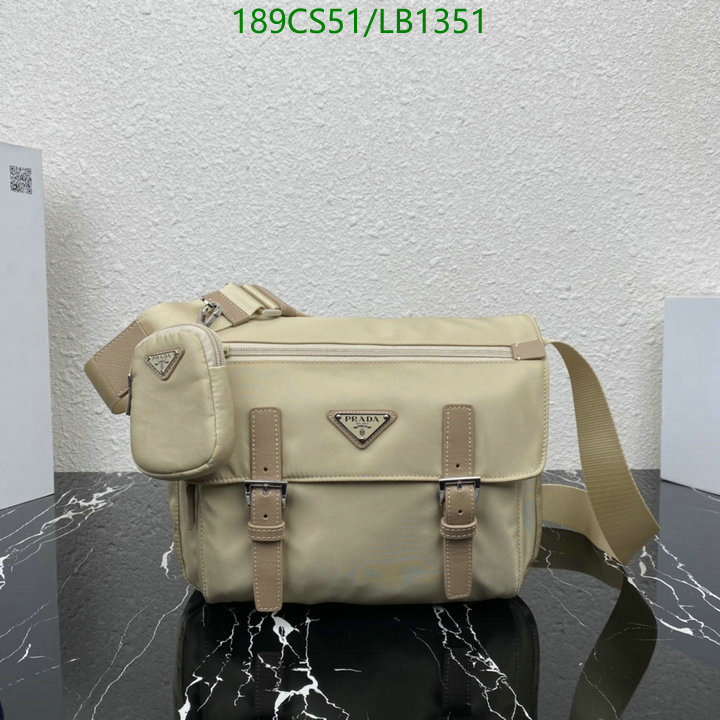 Prada Bag-(Mirror)-Diagonal-,Code: LB1351,$: 189USD