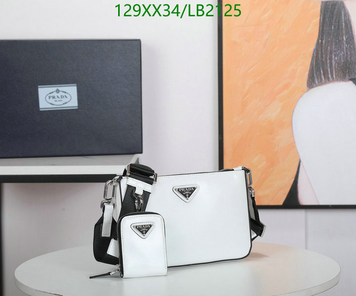 Prada Bag-(Mirror)-Diagonal-,Code: LB2125,$: 129USD