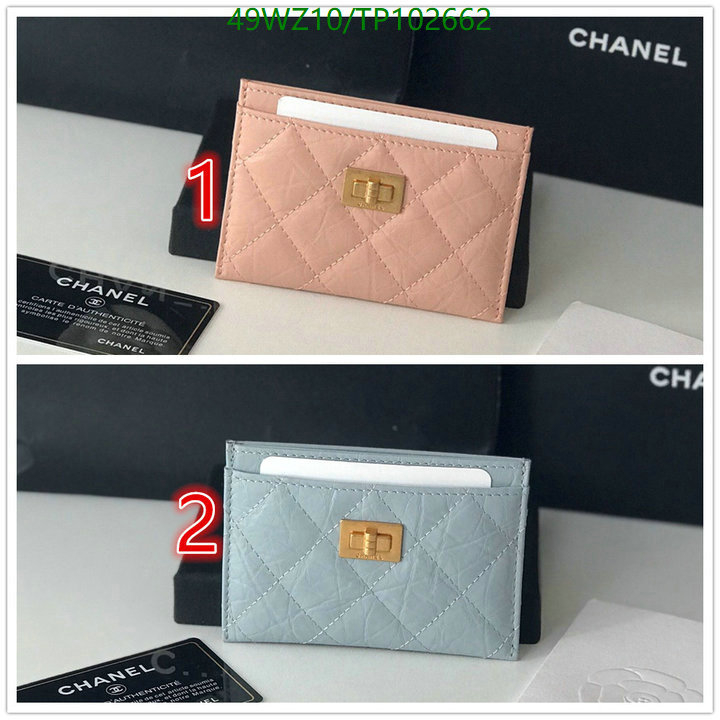 Chanel Bags ( 4A )-Wallet-,Code: TP102662,$: 49USD