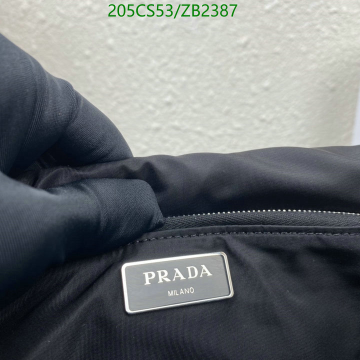 Prada Bag-(Mirror)-Diagonal-,Code: ZB2387,$: 205USD