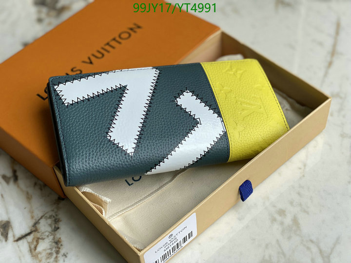 LV Bags-(Mirror)-Wallet-,Code: YT4991,$: 99USD