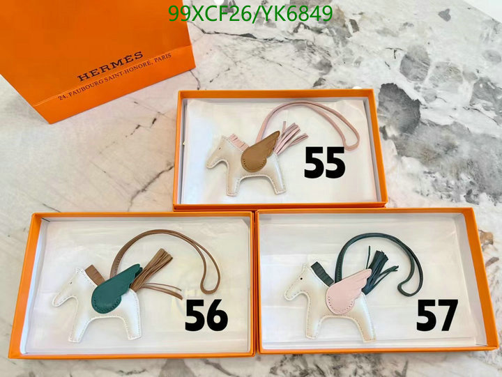 Key pendant-Mirror Quality-Hermes,Code: YK6849,$: 99USD