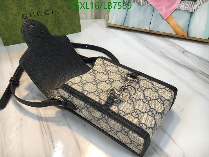 Gucci Bag-(4A)-Horsebit-,Code: LB7589,$: 75USD