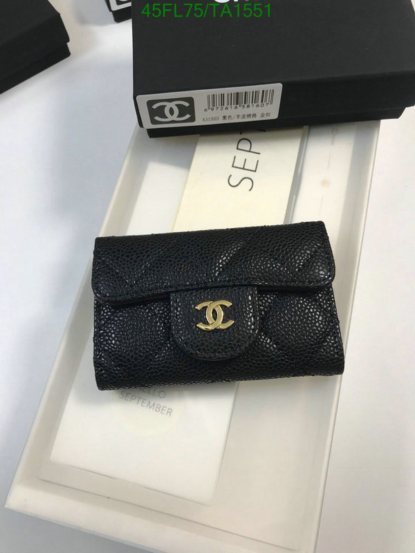 Chanel Bags ( 4A )-Wallet-,Code: TA1551,$: 45USD