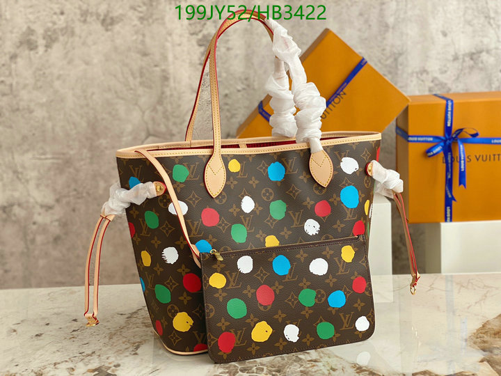 LV Bags-(Mirror)-Neverfull-,Code: HB3422,$: 199USD