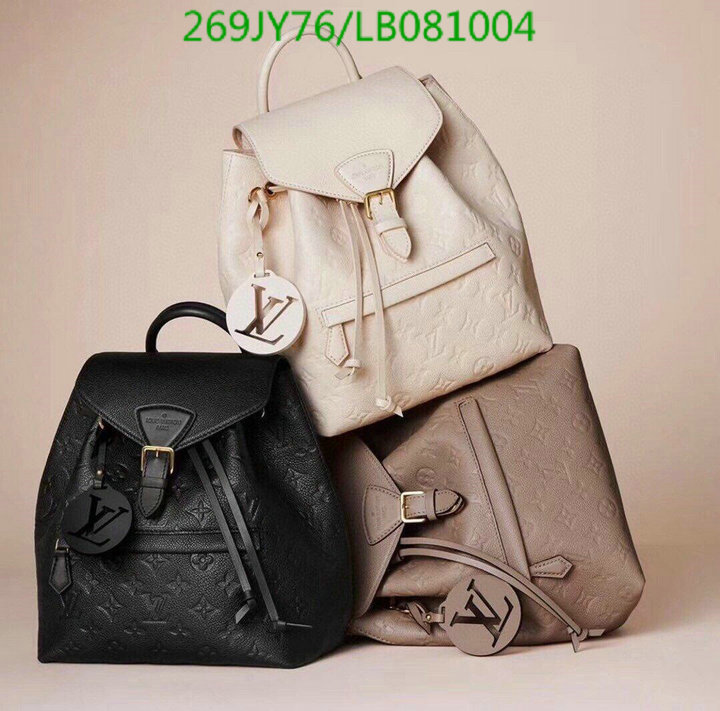 LV Bags-(Mirror)-Backpack-,Code: LB081004,$: 269USD