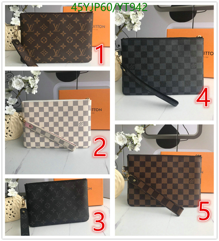 LV Bags-(4A)-Wallet-,Code: YT942,$: 45USD