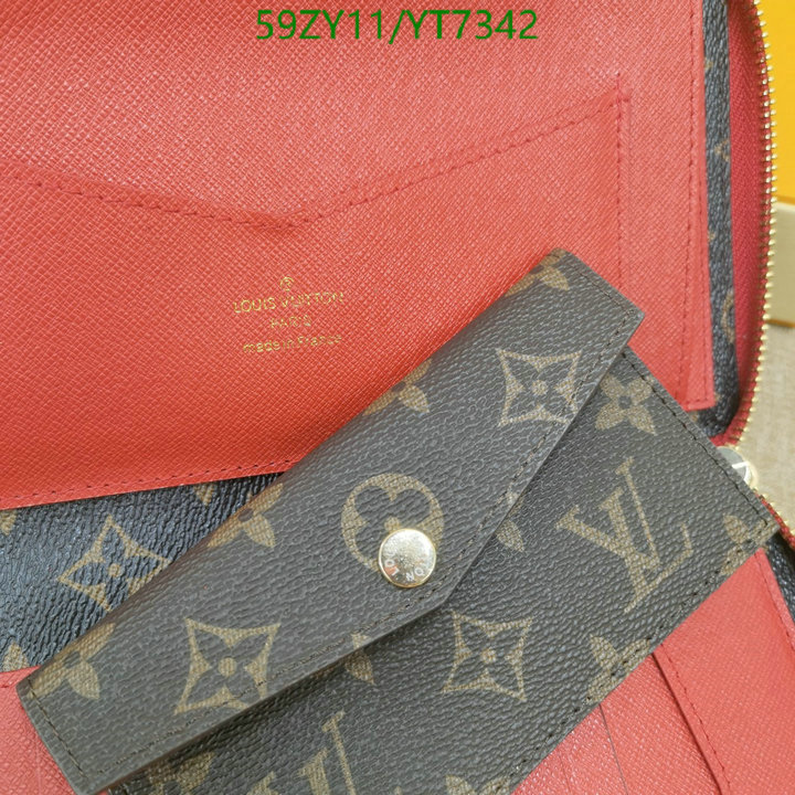 LV Bags-(4A)-Wallet-,Code: YT7342,$: 59USD